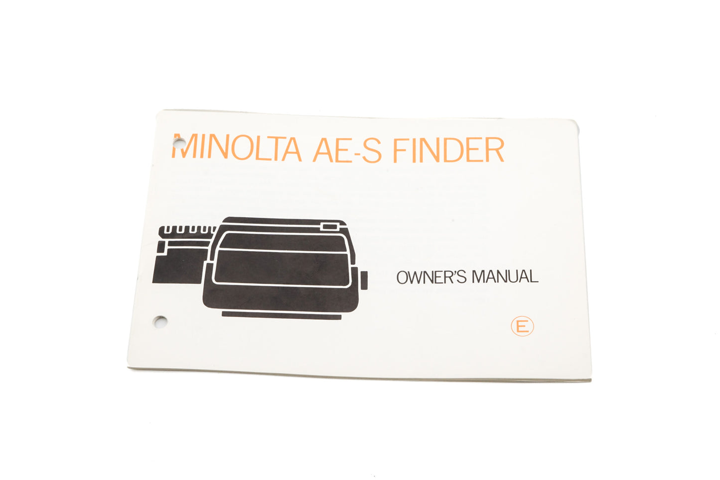 Minolta XM Finder (AE-S) Instructions