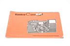 Konica C35 EF Instructions
