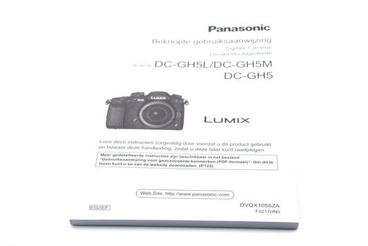 Panasonic Lumix DC-GH5 Instructions