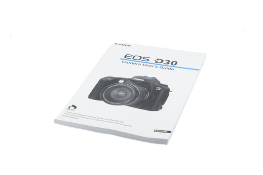 Canon EOS D30 Instructions
