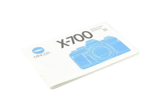 Minolta X-700 Instructions