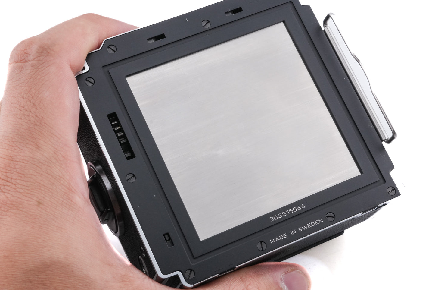 Hasselblad 501CM + Waist Level Finder (New / Chrome, 42315) + A12N Film Magazine + Acute-Matte D Standard Focusing Screen (42204) + 80mm f2.8 Planar T* CB