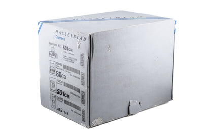 Hasselblad 501CM + Waist Level Finder (New / Chrome, 42315) + A12N Film Magazine + Acute-Matte D Standard Focusing Screen (42204) + 80mm f2.8 Planar T* CB