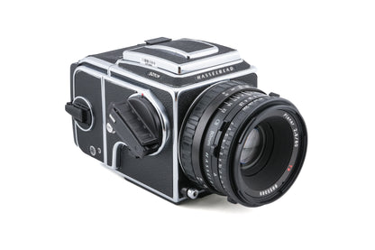 Hasselblad 501CM + Waist Level Finder (New / Chrome, 42315) + A12N Film Magazine + Acute-Matte D Standard Focusing Screen (42204) + 80mm f2.8 Planar T* CB