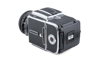 Hasselblad 501CM + Waist Level Finder (New / Chrome, 42315) + A12N Film Magazine + Acute-Matte D Standard Focusing Screen (42204) + 80mm f2.8 Planar T* CB