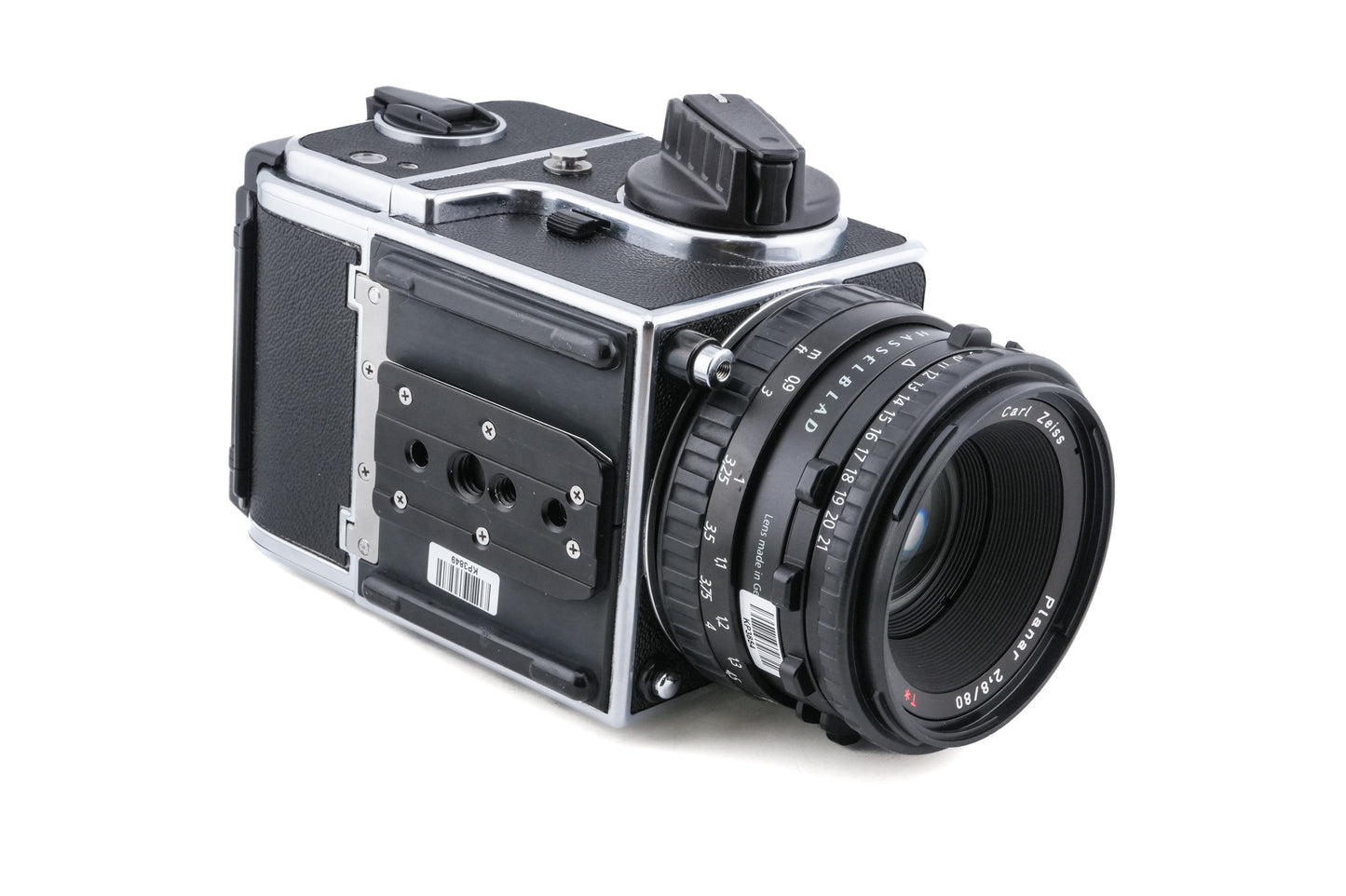 Hasselblad 501CM + Waist Level Finder (New / Chrome, 42315) + A12N Film Magazine + Acute-Matte D Standard Focusing Screen (42204) + 80mm f2.8 Planar T* CB