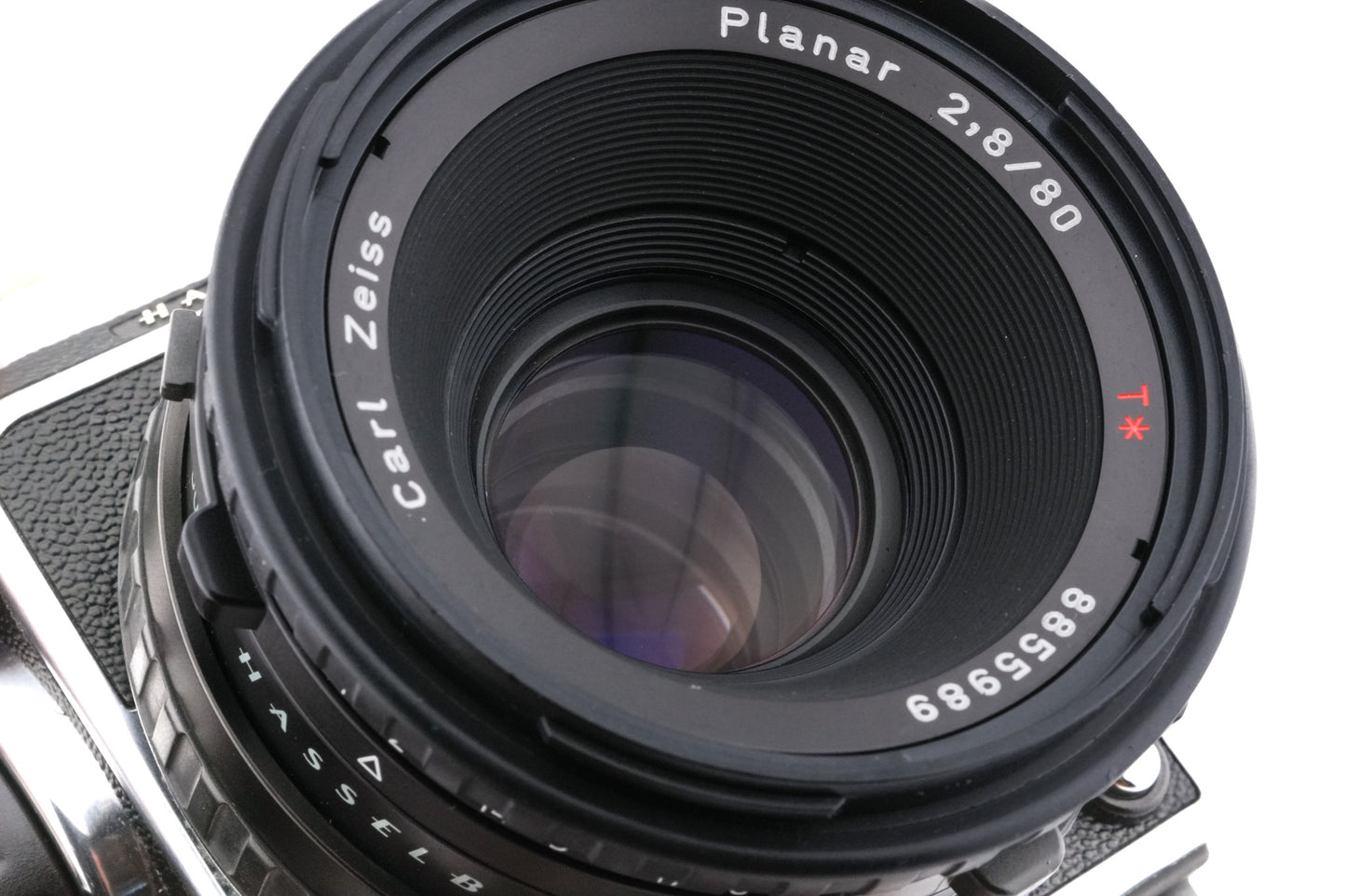 Hasselblad 501CM + Waist Level Finder (New / Chrome, 42315) + A12N Film Magazine + Acute-Matte D Standard Focusing Screen (42204) + 80mm f2.8 Planar T* CB