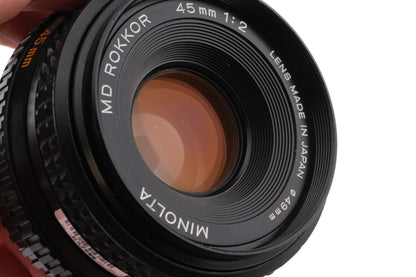 Minolta 45mm f2 MD Rokkor