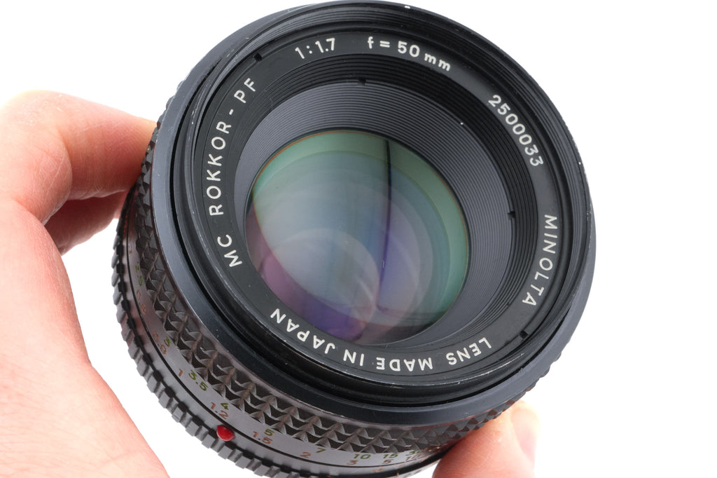 Minolta 50mm f1.7 MC Rokkor-PF