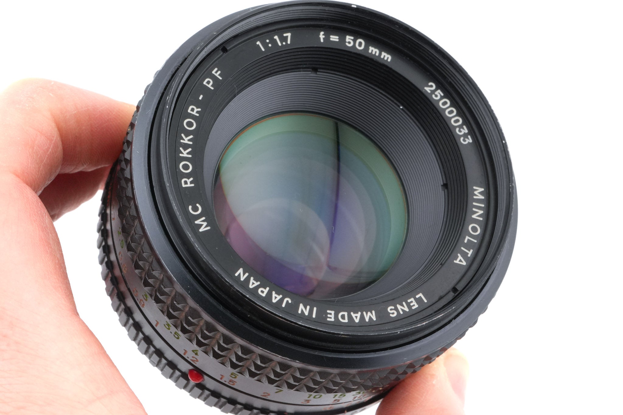 Minolta 50mm f1.7 MC Rokkor-PF