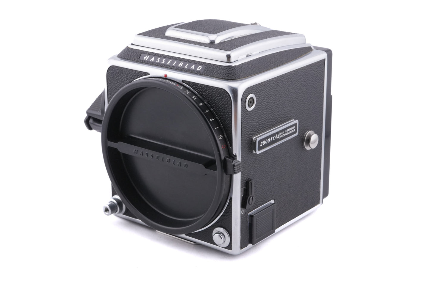 Hasselblad 2000FC/M (Silver, 10316) + Waist Level Finder (Old / Silver, 42021) + Acute Matte Focusing Screen (42165)