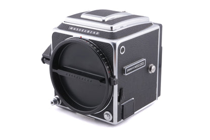 Hasselblad 2000FC/M (Silver, 10316) + Waist Level Finder (Old / Silver, 42021) + Acute Matte Focusing Screen (42165)