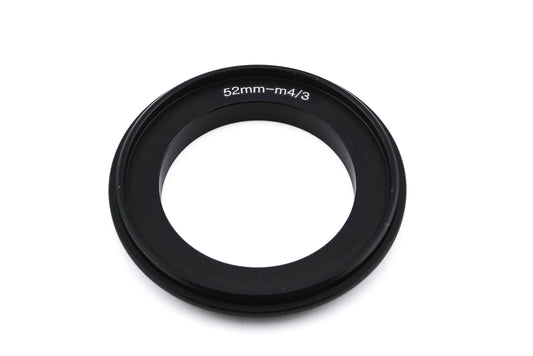 Generic 52mm Reverse Adapter for Micro Four Thirds - Lens Adapter