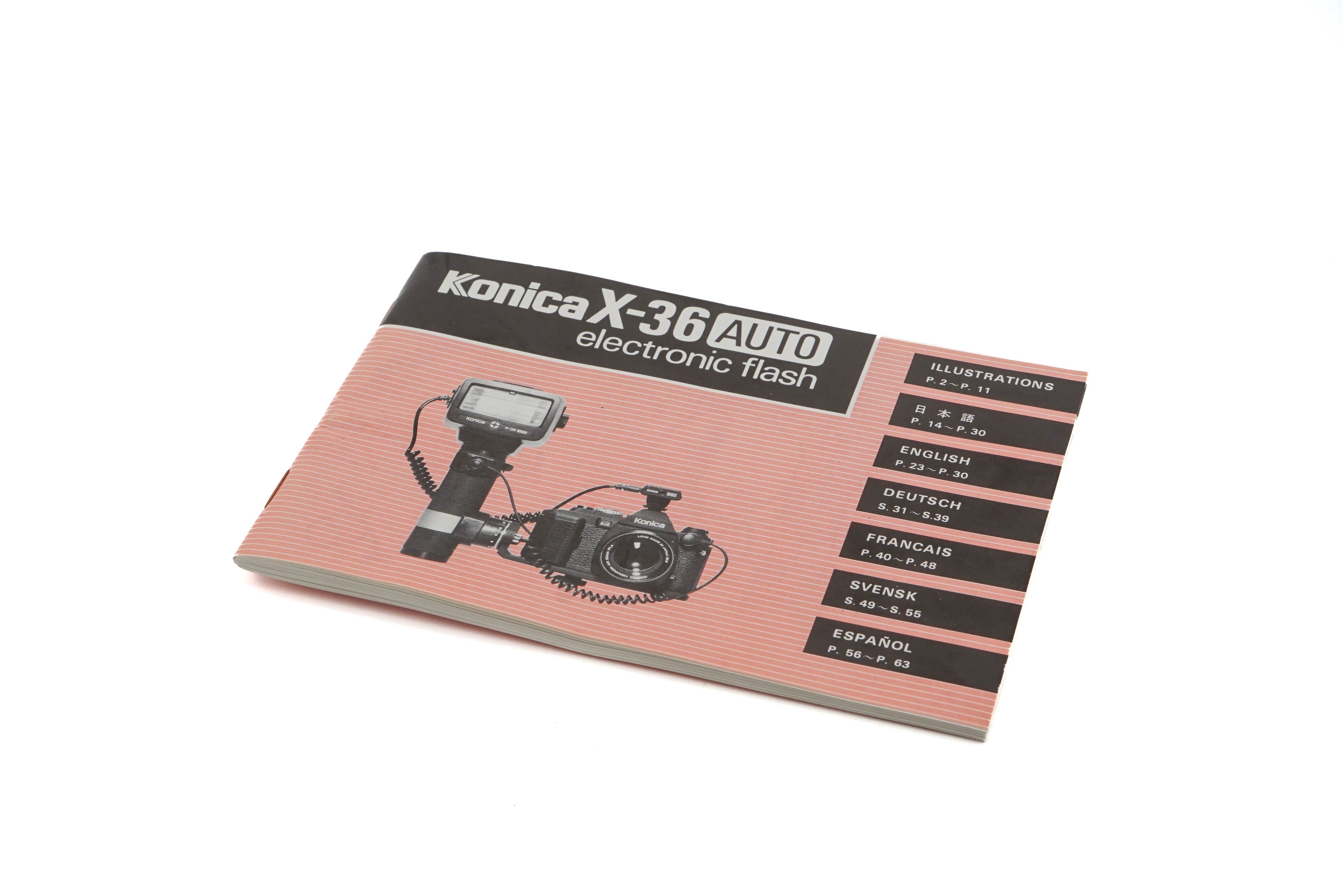 Konica X-36 Auto Instructions - Accessory
