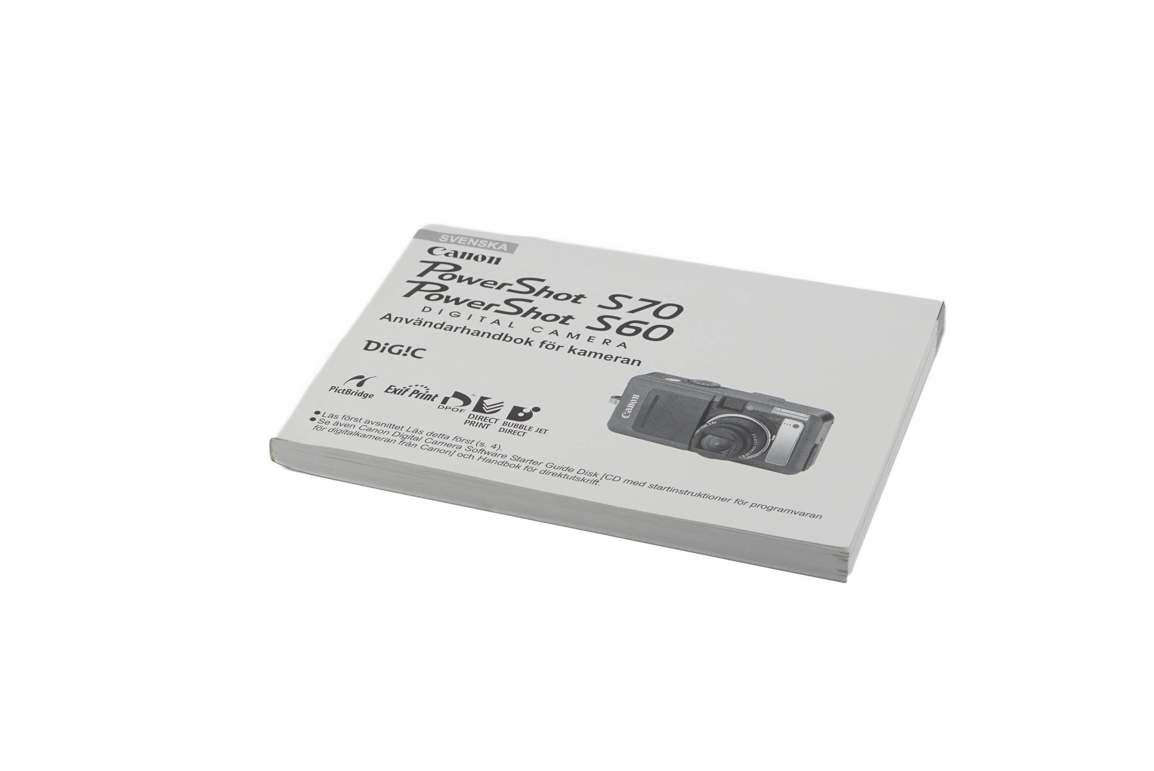 Canon PowerShot S70/S60 Instructions - Accessory