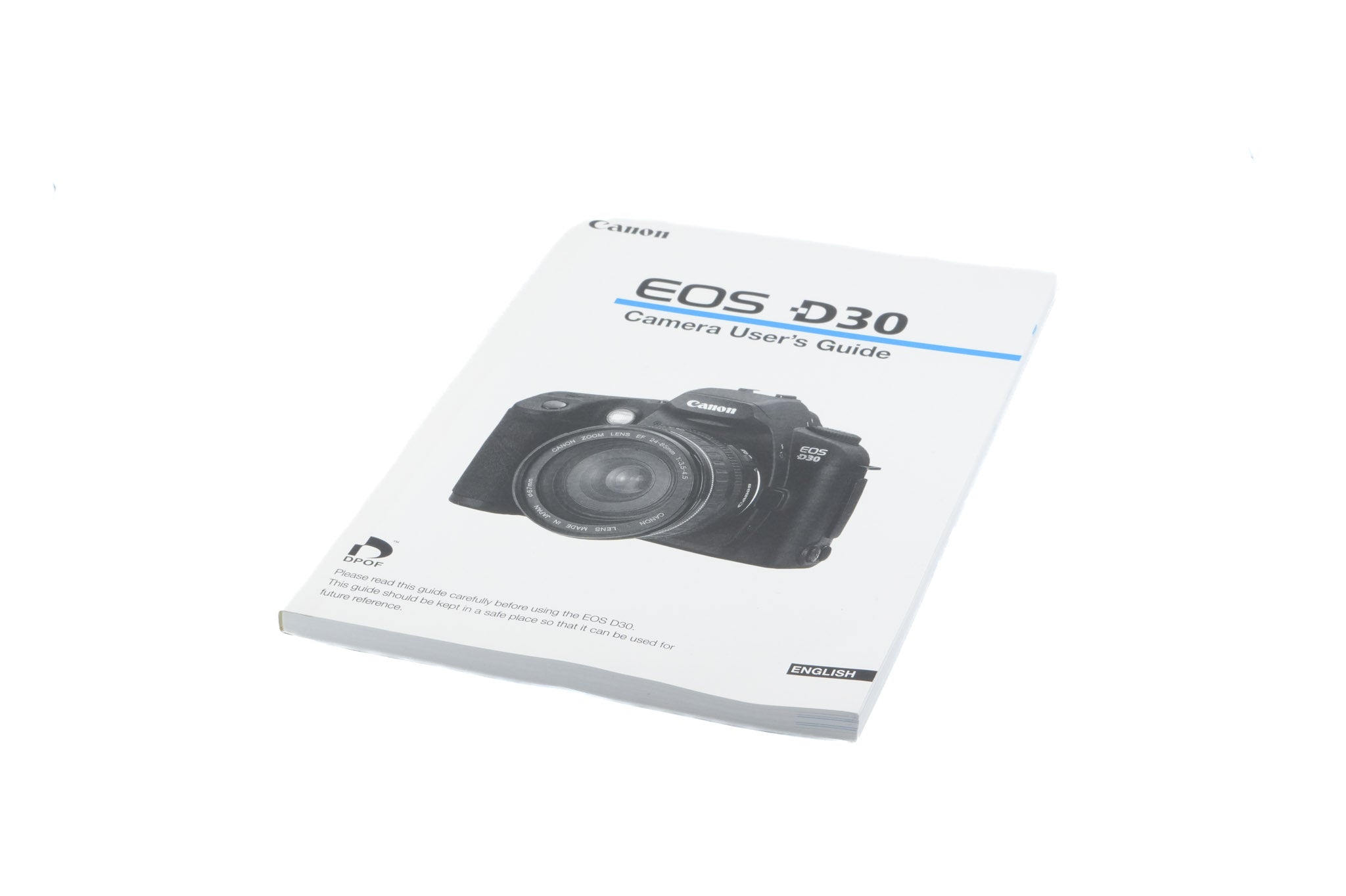 Canon EOS D30 Instructions - Accessory