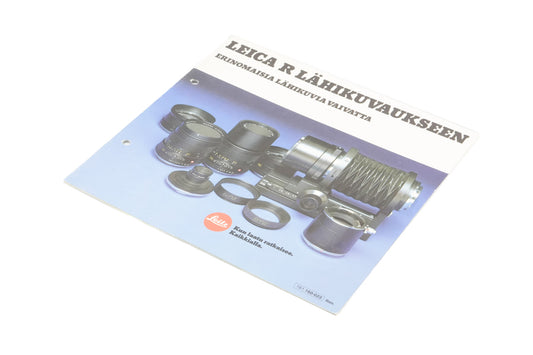 Leica R Close-Up Photography Instructions - Accessory