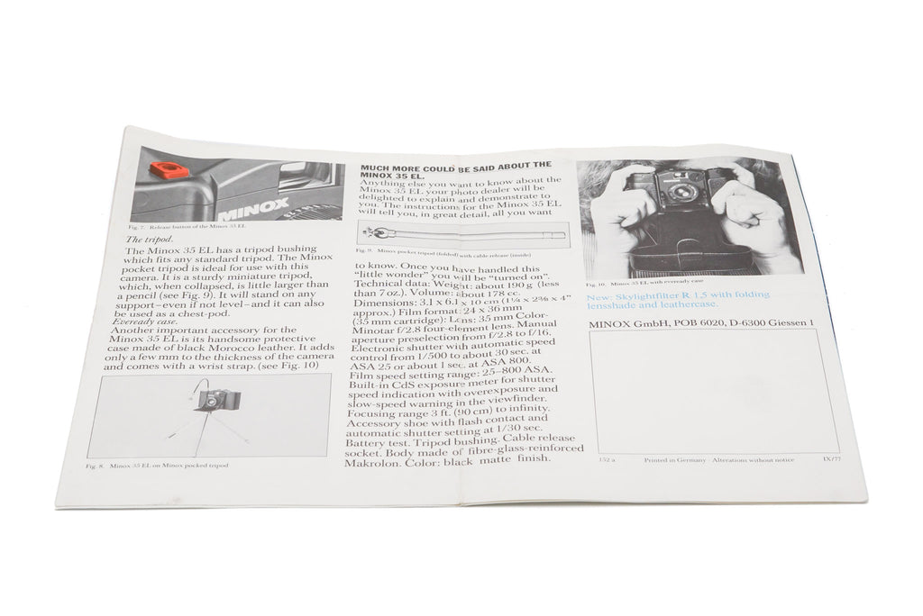 Minox 35 EL Brochure