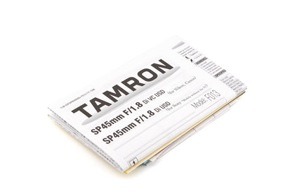 Tamron 45mm f1.8 DI SP USD
