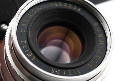 Leica 35mm f2 Summicron (Type I, Goggles) (8-Element) (Silver, SAMWO / 11108)
