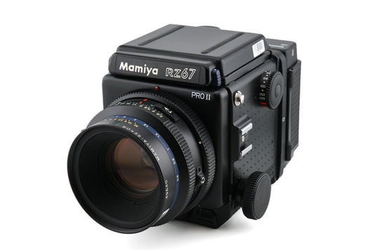 Mamiya RZ67 Professional II + Waist Level Finder + 120 6x7 Roll Film Holder Professional II + 110mm f2.8 Sekor Z W