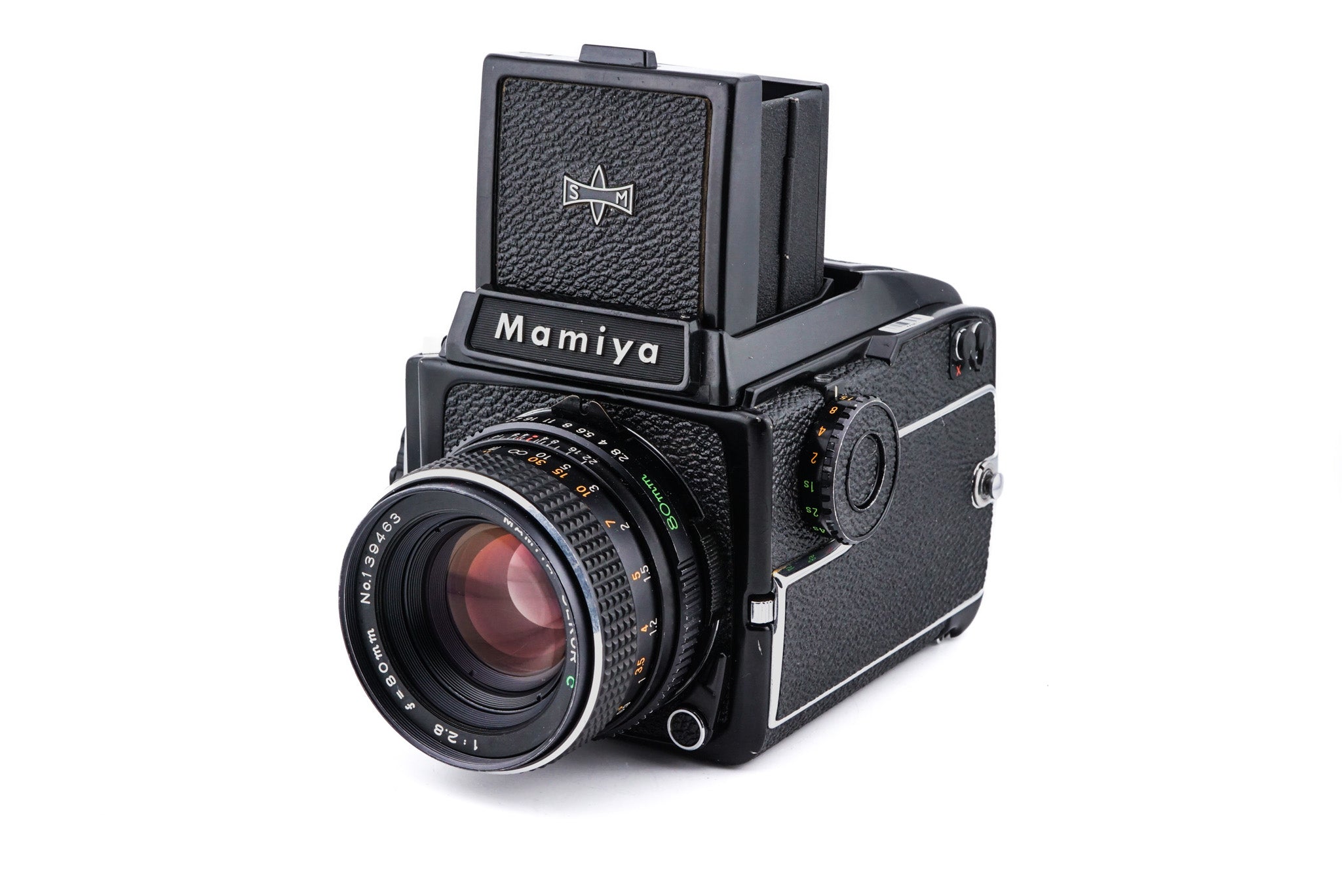 Mamiya M645 1000S + 645 Waist Level Finder + 80mm f2.8 Sekor C 