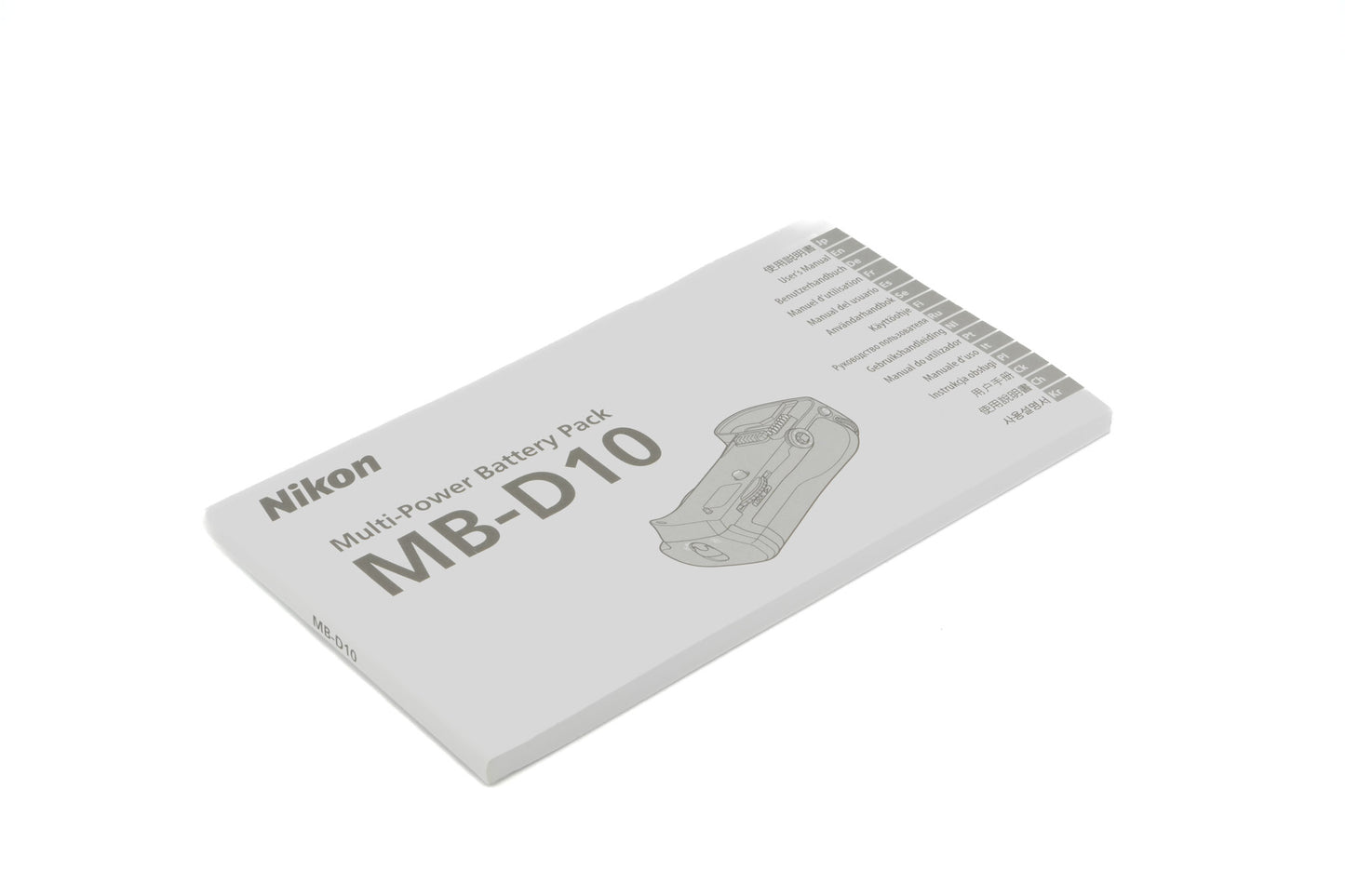 Nikon MB-D10 Instructions