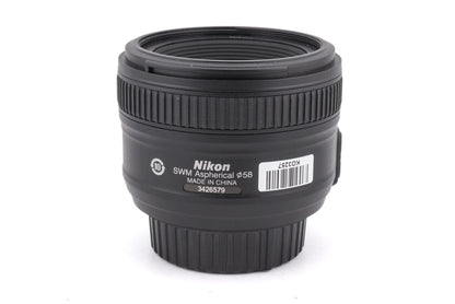 Nikon 50mm f1.8 AF-S Nikkor G