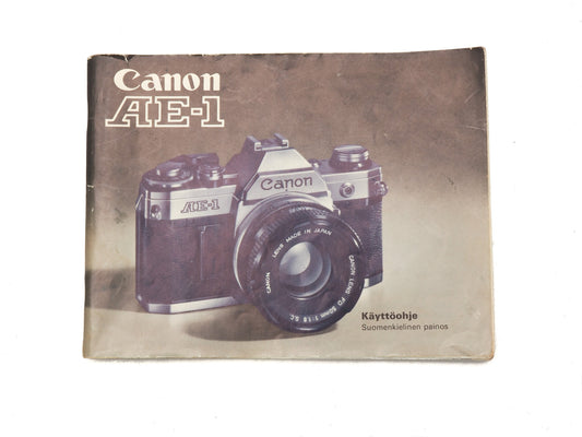 Canon AE-1 Instructions