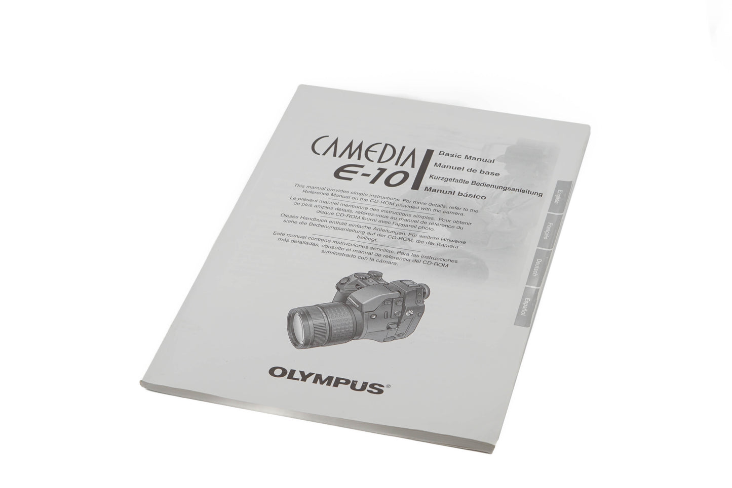 Olympus Camedia E-10 Instructions