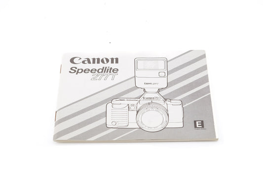 Canon Speedlite 277T Instructions
