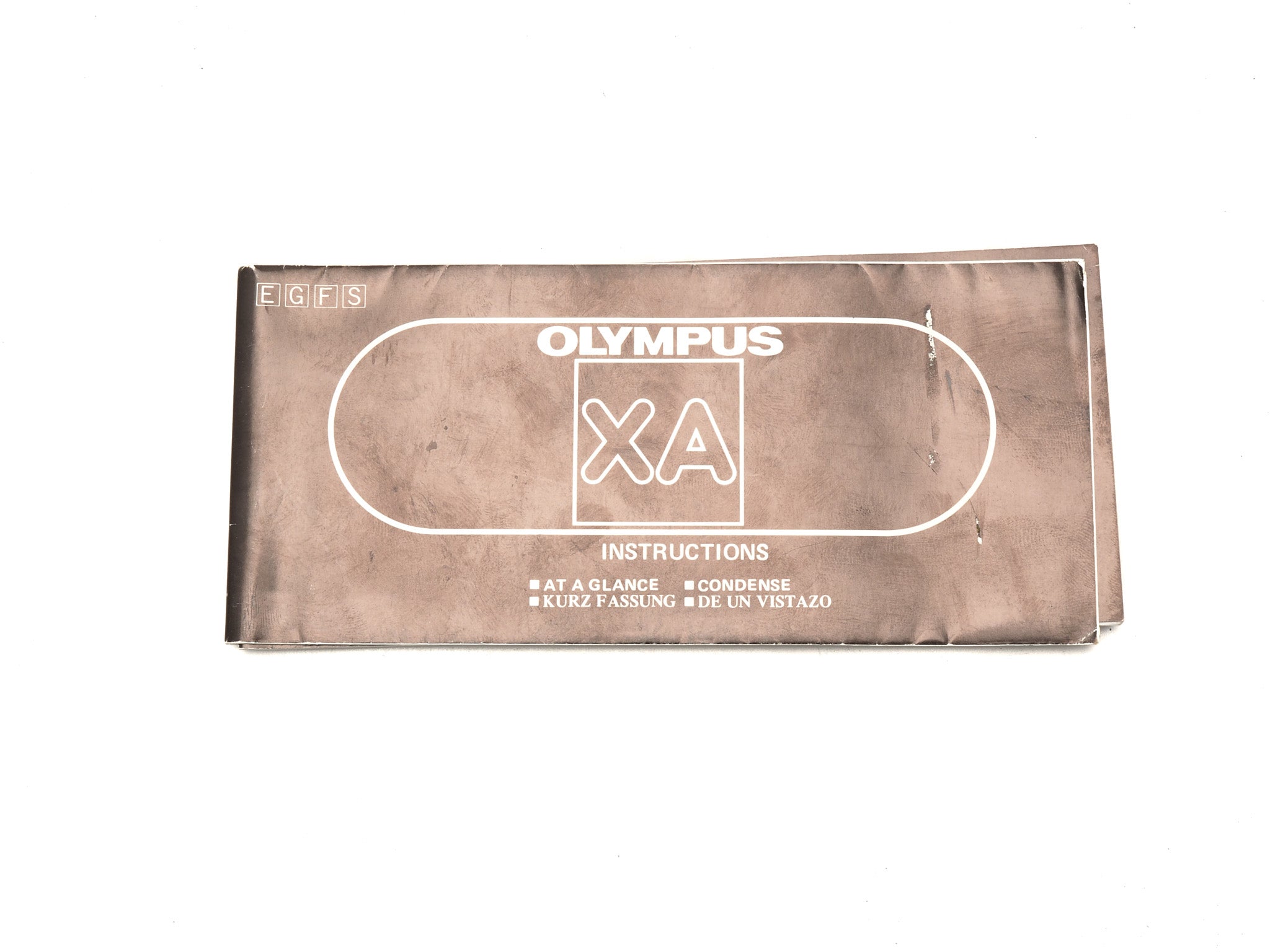 Olympus XA Instructions At a Glance