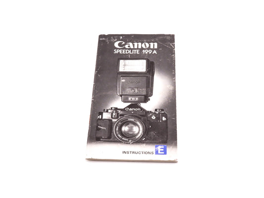 Canon Speedlite 199A Instructions