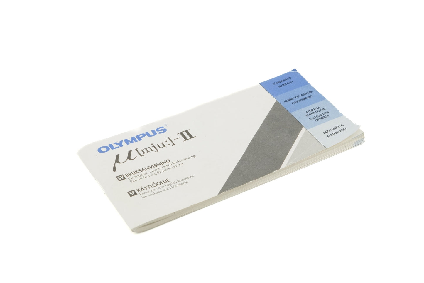 Olympus Mju-II Instructions