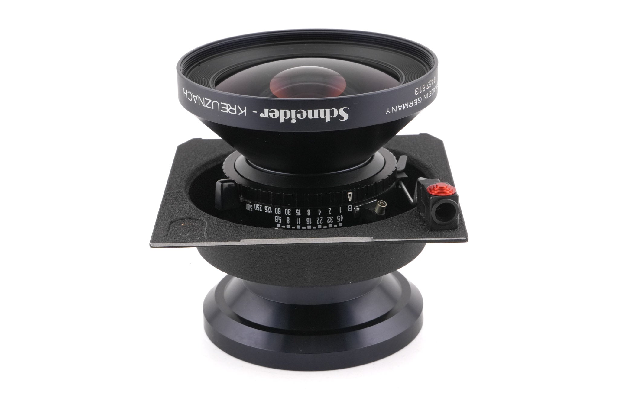 Schneider-Kreuznach 90mm f5.6 Super-Angulon Multicoating (Shutter) + 99 x 96 mm Technika Recessed Lens Board (Compur #00)