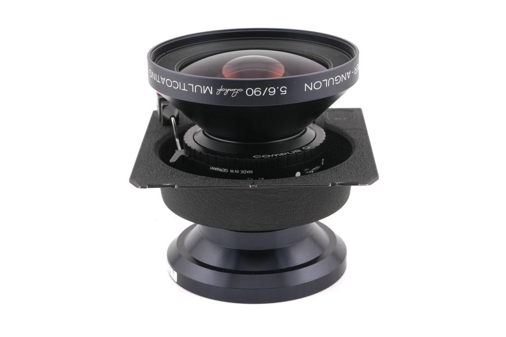 Schneider-Kreuznach 90mm f5.6 Super-Angulon Multicoating (Shutter) + 99 x 96 mm Technika Recessed Lens Board (Compur #00)