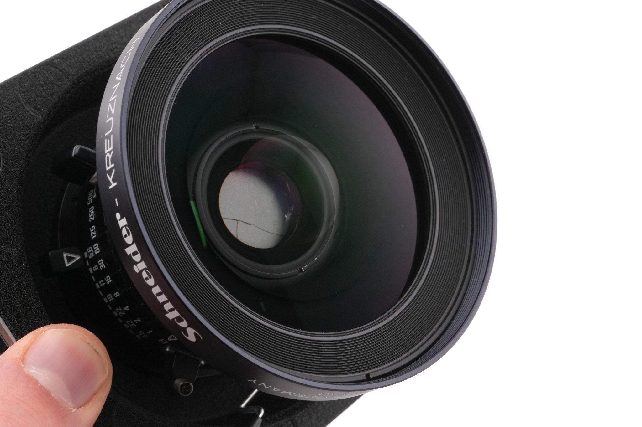 Schneider-Kreuznach 90mm f5.6 Super-Angulon Multicoating (Shutter) + 99 x 96 mm Technika Recessed Lens Board (Compur #00)