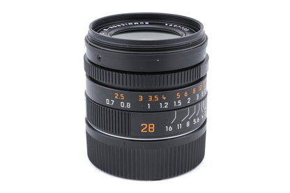 Leica 28mm f2 Summicron-M ASPH. (Type II) (Black, 11672 / 11707)