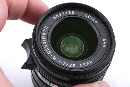 Leica 28mm f2 Summicron-M ASPH. (Type II) (Black, 11672 / 11707)