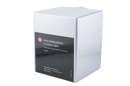 Leica 28mm f2 Summicron-M ASPH. (Type II) (Black, 11672 / 11707)