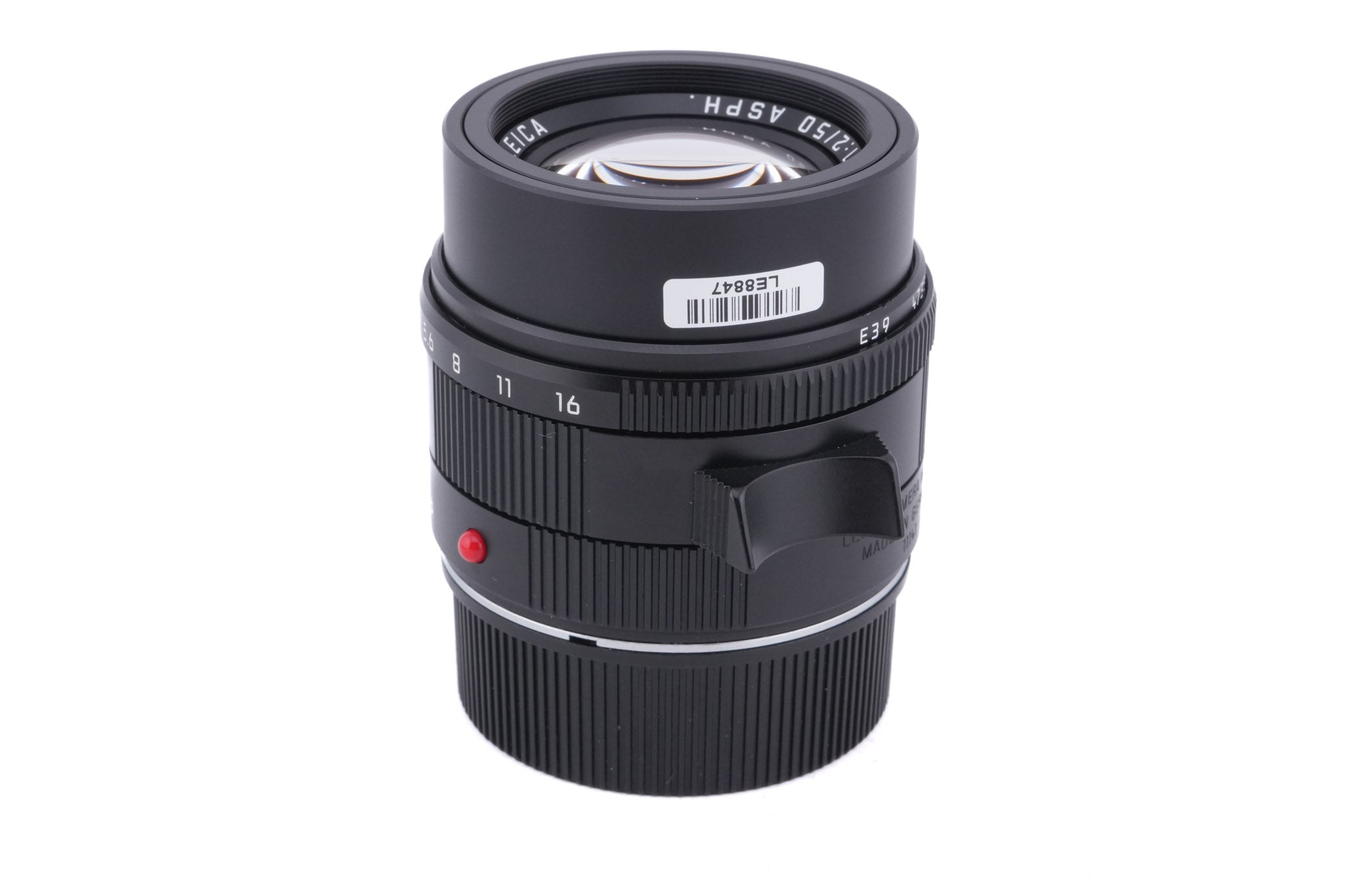 Leica 50mm f2 APO-Summicron-M ASPH. (Black, 11141)