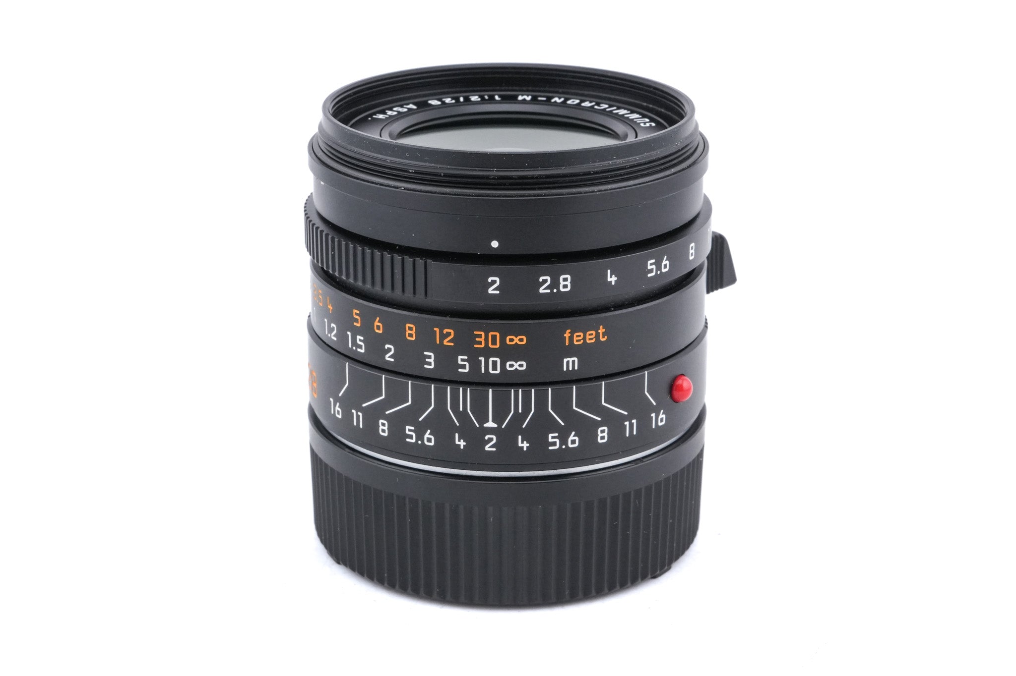 Leica 28mm f2 Summicron-M ASPH. (Type II) (Black, 11672 / 11707) - Lens