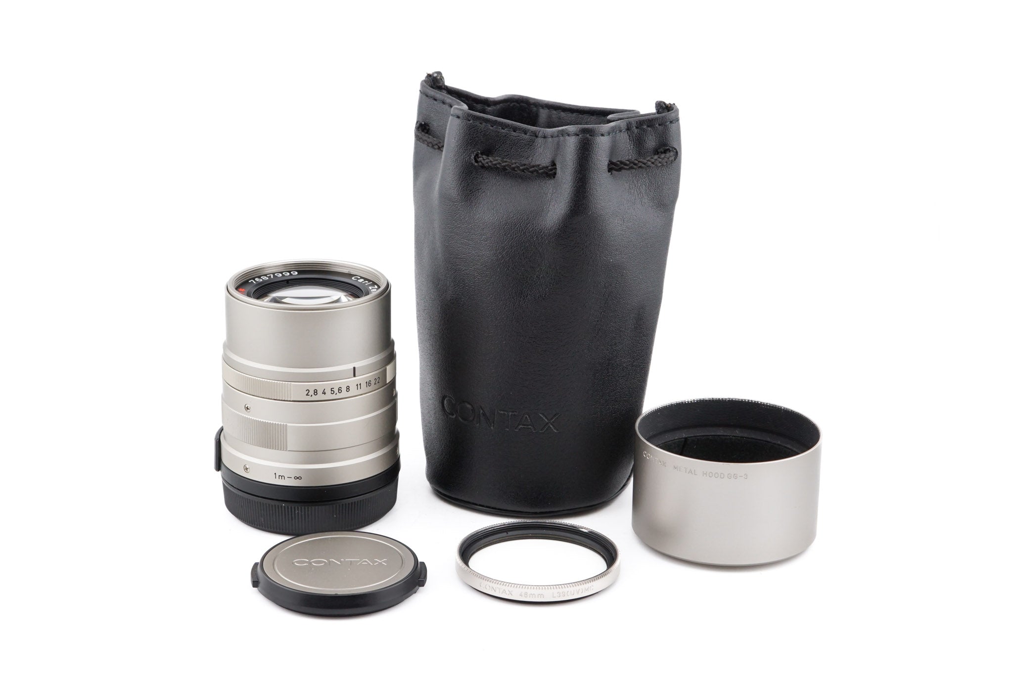Carl Zeiss 90mm f2.8 Sonnar T* + Metal Hood GG-3 – Kamerastore