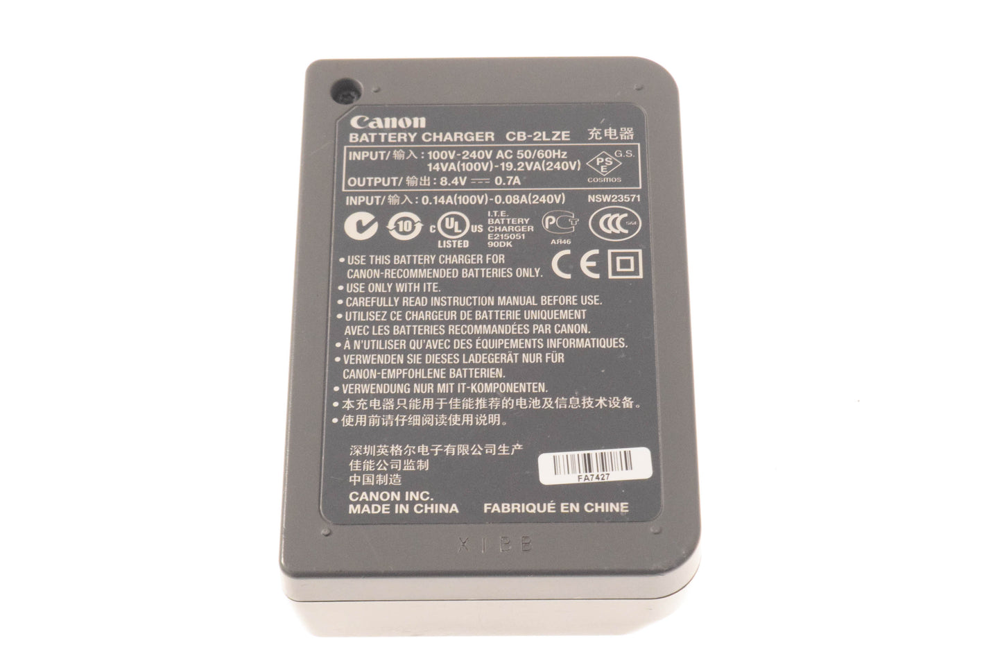 Canon CB-2LXE Battery Charger