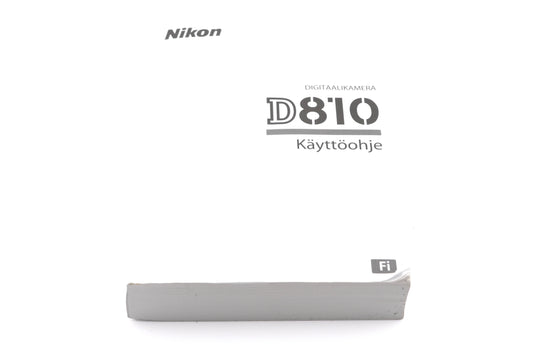 Nikon D810 Instructions - Accessory