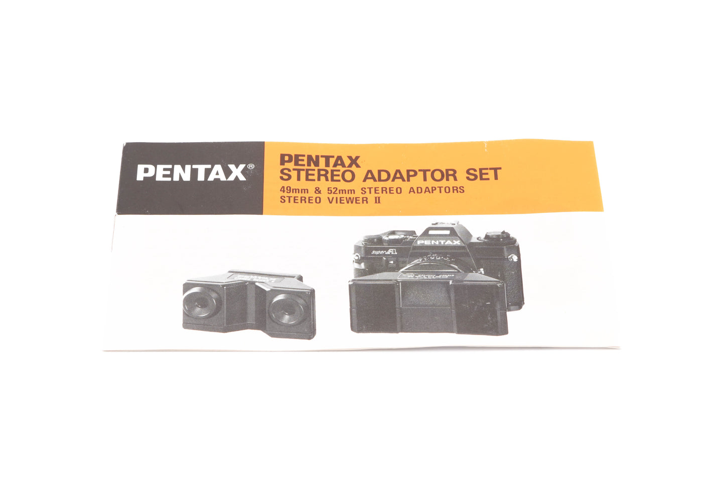 Pentax Stereo Adapter Set Instructions - Accessory