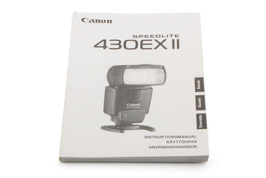 Canon 430EX II Speedlite Instructions - Accessory