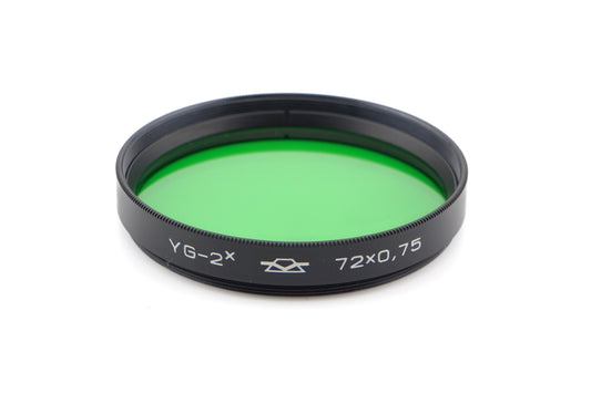 KMZ 72mm Green Filter YG-2x - Accessory