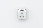 The KMQ chrome model from bottomside on a white background.