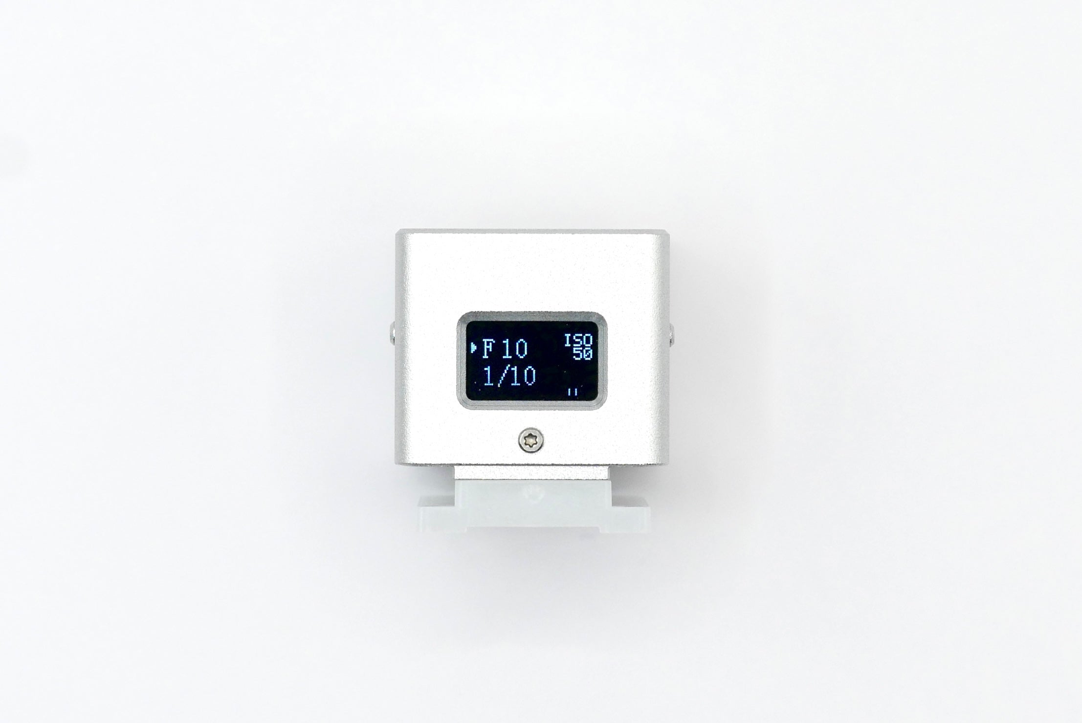The KMQ chrome back display model from backside on a white background.